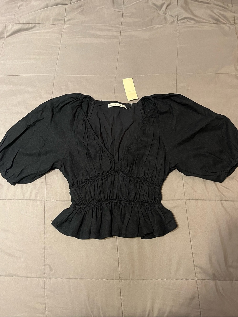 Abercrombie & Fitch linen blend top